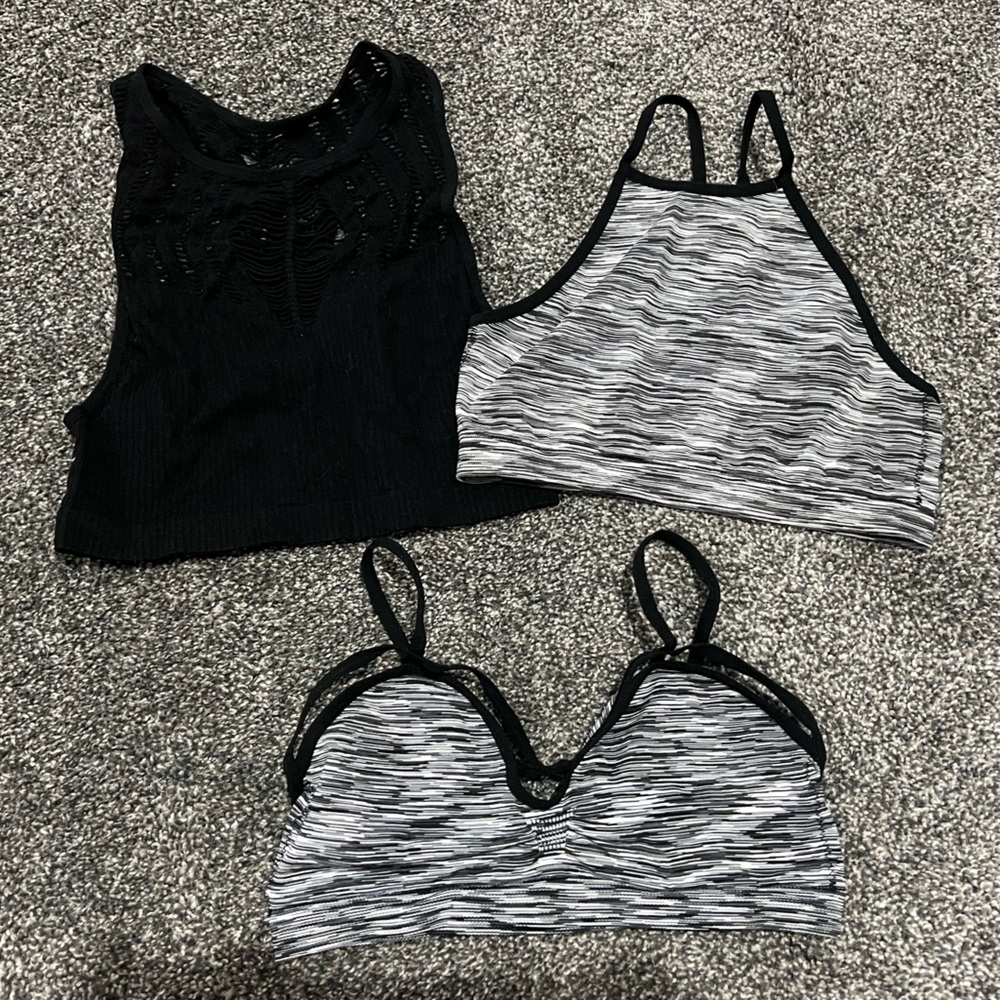 Lot of three Xhilaration bralettes Size Small
